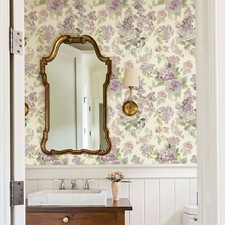 Wallpaper Roll lilac PVC Vinyl Peel and Stick Wall Sticker Room Decor 17.3"X120"
