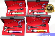 JUEGO DE OTOSCOPIO VETERINARIO PROFESIONAL + PINZAS DE COCODRILO - HERRAMIENTAS DE DIAGNÓSTICO ANIMAL