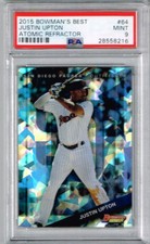2015 Bowman's Best Justin Upton Atomic Refractor PSA 9