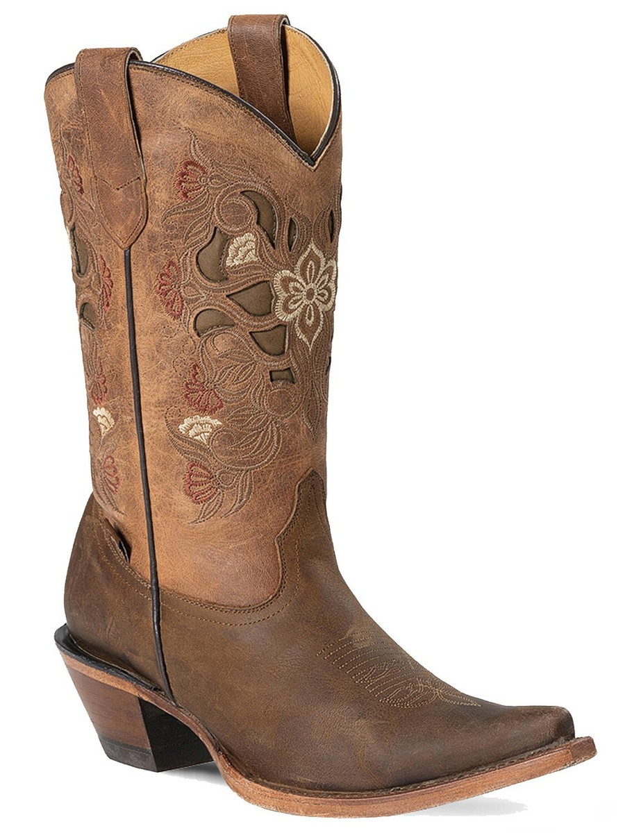 Western Boots Cowboy Reitstiefel Damen Westernstiefel Stiefel