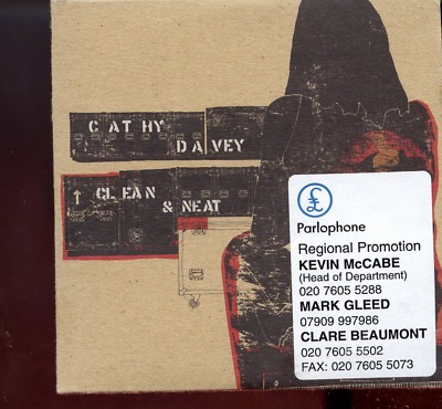 Cathy Davey / Clean & Neat - Promo Card Sleeve