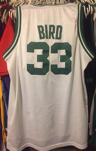 larry bird white jersey