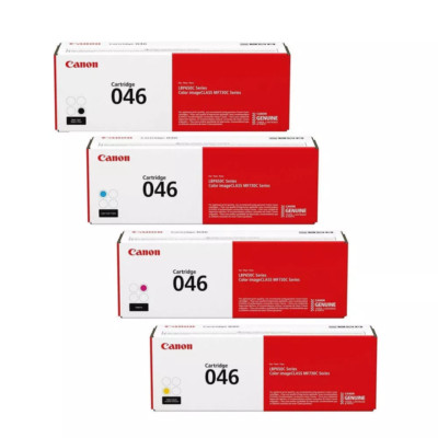 Canon 046  Toner Cartridge  Set 4 Pack (Black, Cyan, Magenta, Yellow)