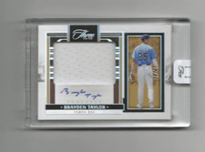 2024 Panini Three & Two Brayden Taylor Jersey Auto SP 10/49 PJA-BT