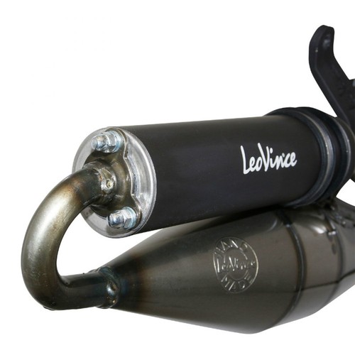 POT SCOOT LEOVINCE TT BLACK POUR MBK 50 NITRO 2T-YAMAHA 50 AEROX 2T (REF 4054B) - Photo 3/6