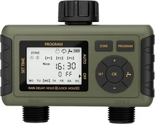 Sprinkler Timer Outdoor Water Garden 2-Outlet Programmable Hose Watering Timer