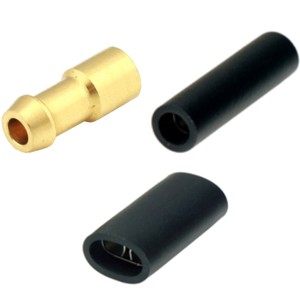 4.7mm Lucas style Brass Bullet (Male) Connectors, Single Double Sockets