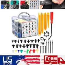 925Pcs Car Retainer Clips Vehicle Fasteners Assortment Push Rivets Fender Clips