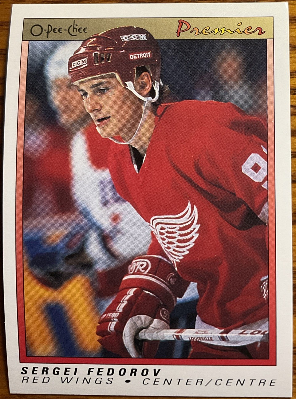 1990-91 O-Pee-Chee OPC Premier Rookie RC Sergei Fedorov #30 Detroit Red Wings