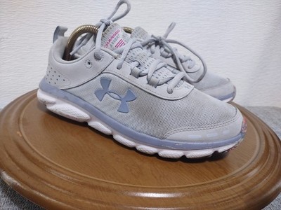 Under Armour Charged Assert ~ Sneakers Women Sz 8 - Gray Athletic Running Shoes 