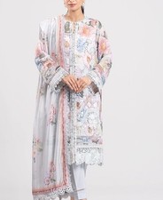 Maria B 3 Piece Embroidered Lawn Suit Size Small New Without Tags