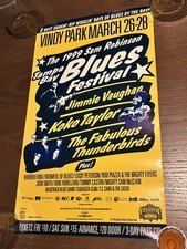 1999 Tampa Bay Blues Festival Concert Poster J Vaughan Koko Taylor F Thunderbird