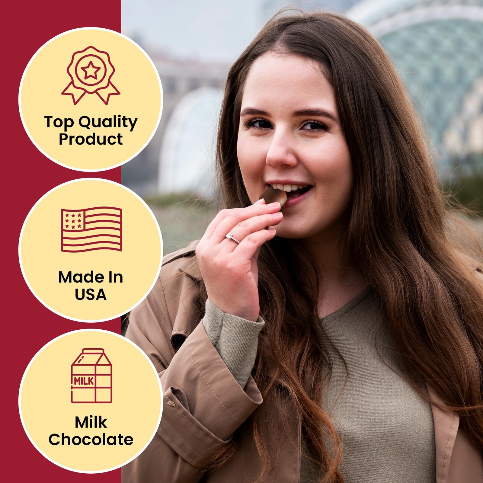 Milk Chocolate Covered Cordial Cherries, 6.6 Ounce