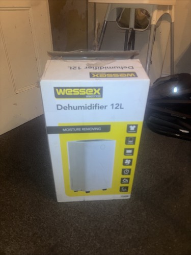 Electric Dehumidifier 230V Portable White Wessex Electrical COL1590TL Home 12L