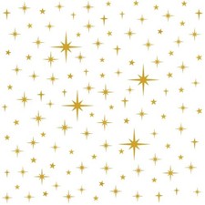 120 Pcs Glitter Gold Star Wall Decals