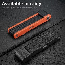 ?Bike Foldable Lock AntiTheft Electric Bike ChainLock Padlock 