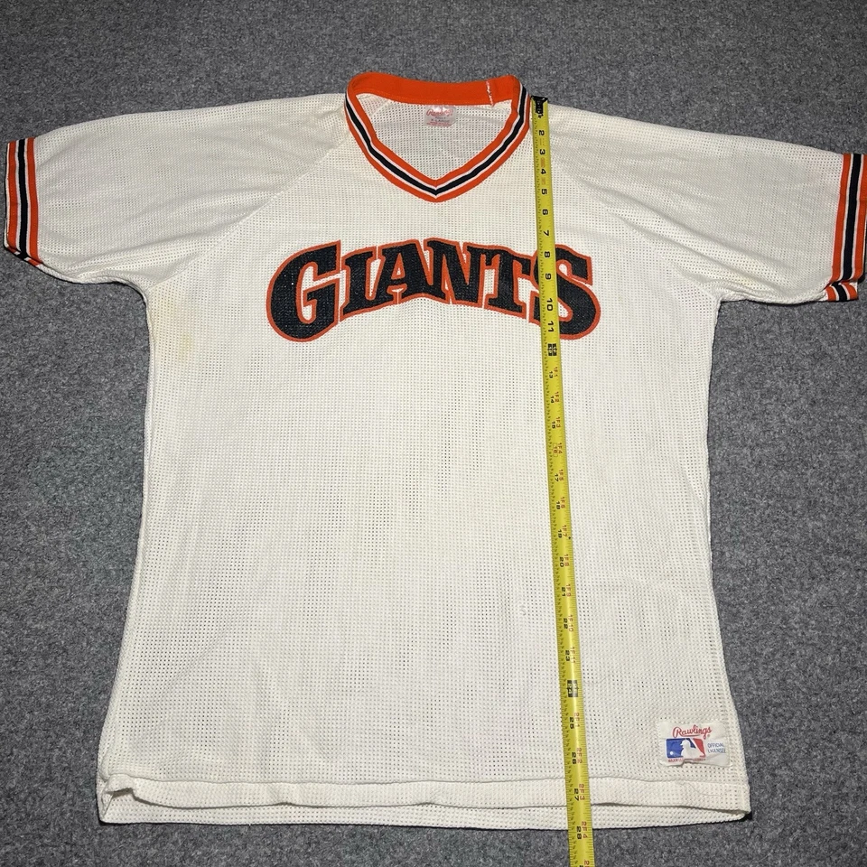 Vtg San Francisco Giants Rawlings Jersey Shirt Mens XL Mesh USA Made 80s - Image 2 of 4