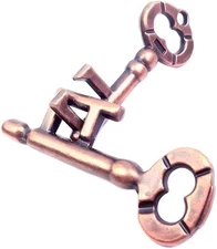 Traditional Metal Brain Teaser Classic Logic Skill Toy