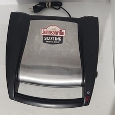 Johnsonville Sizzling Sausage Indoor Electric Grill BTG-0498 Tested No Dip Tray