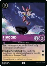 DISNEY LORCANA TCG - Rise of the Floodborn Pinocchio On the Run Uncommon 57/204