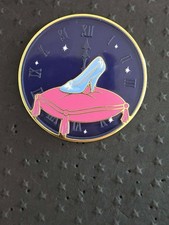 Box Lunch Disney Cinderella Clock Layered Mystery Pin - Glass Slipper