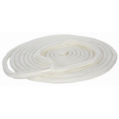 Plastimo 7 Meter weiß Boot Festmacher Seil Dockleine 12mm geflochten Spleißschlaufe 7M