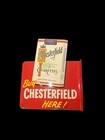 VINTAGE ADVERTISING CHESTERFIELD CIGARETTES TIN  Flange WALL SIGN