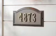 EVERBILT Aged Bronze Address Plaque  / Sign - Fits Up To Five Numbers