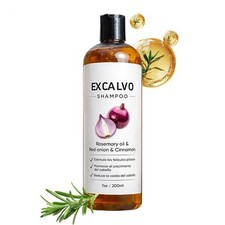 Excalvo Shampoo, Rosemary Oil  Red Onion For Hair Growth, Thicker Nourishing