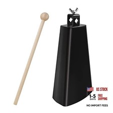 Cowbell 9 inch Metal Steel Cow Bell Instrument Noise Makers Hand Percussion 9