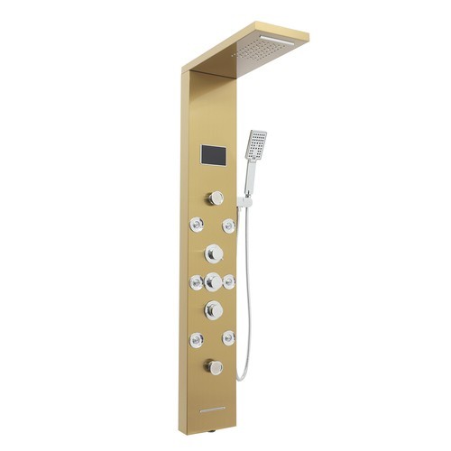 6-in-1 Led Shower Panel, Smart Shower Panel Mechanism With Led Display