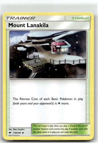 Mount Lanakila Uncommon SM - Burning Shadows 118/147 LP - Picture 1 of 2