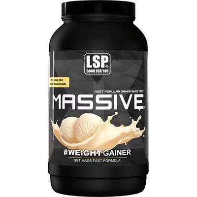 LSP Massive X Weight Gainer, 1200g Dose, Vanilla Ice Cream