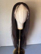 100 Virgin Human Hair Straight Lace Frontal Wig 26 inch