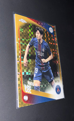 2025-26 Topps Chrome UCL Kang-in Lee #185 PSG Gold X Fractor 44/50