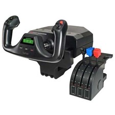 NEW Logitech G Saitek Pro Saitek Flight Yoke Throttle Quadrant System PC
