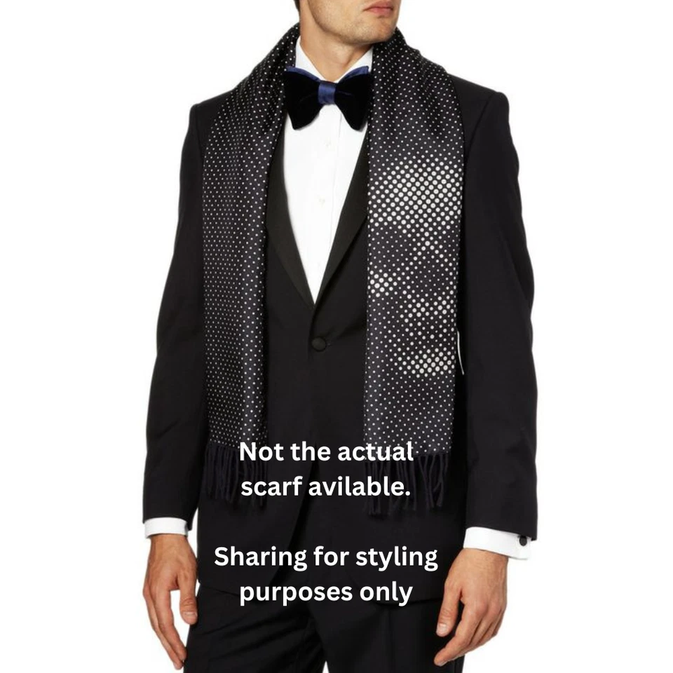 NUEVO Esmoquin de Seda Alexander McQueen Bufanda con Etiquetas Granate/Plateado Calaveras Foto 3 de 4