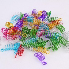  50 Pcs Gioielli Per Treccine Capelli Strumenti Di Estensione Dei Anelli Metallo