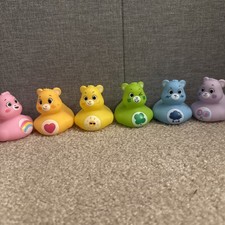 Care Bears Ducks Set Of 6 Bath Toy Licensed Action Figure 2''