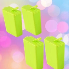 4 HomeX Like Tupperware Mini Salt and Pepper Shakers Plastic Two Sets Set Of 2 