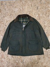 Vtg 80s Mens Barbour Bedale A100 Hunting Fishing Cotton Waxed jacket Size C44