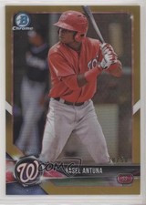 2018 Bowman Chrome Prospects Gold Refractor 38/50 Yasel Antuna #BCP173 08y1