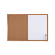 GRAINGER APPROVED 1NUK6 Combination Bulletin Board, 18H x 24W In 1NUK6
