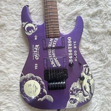US Ship Purple Kirk Hammett Ouija Electric Guitar HH Pickup Moon Star Inlay KH-2