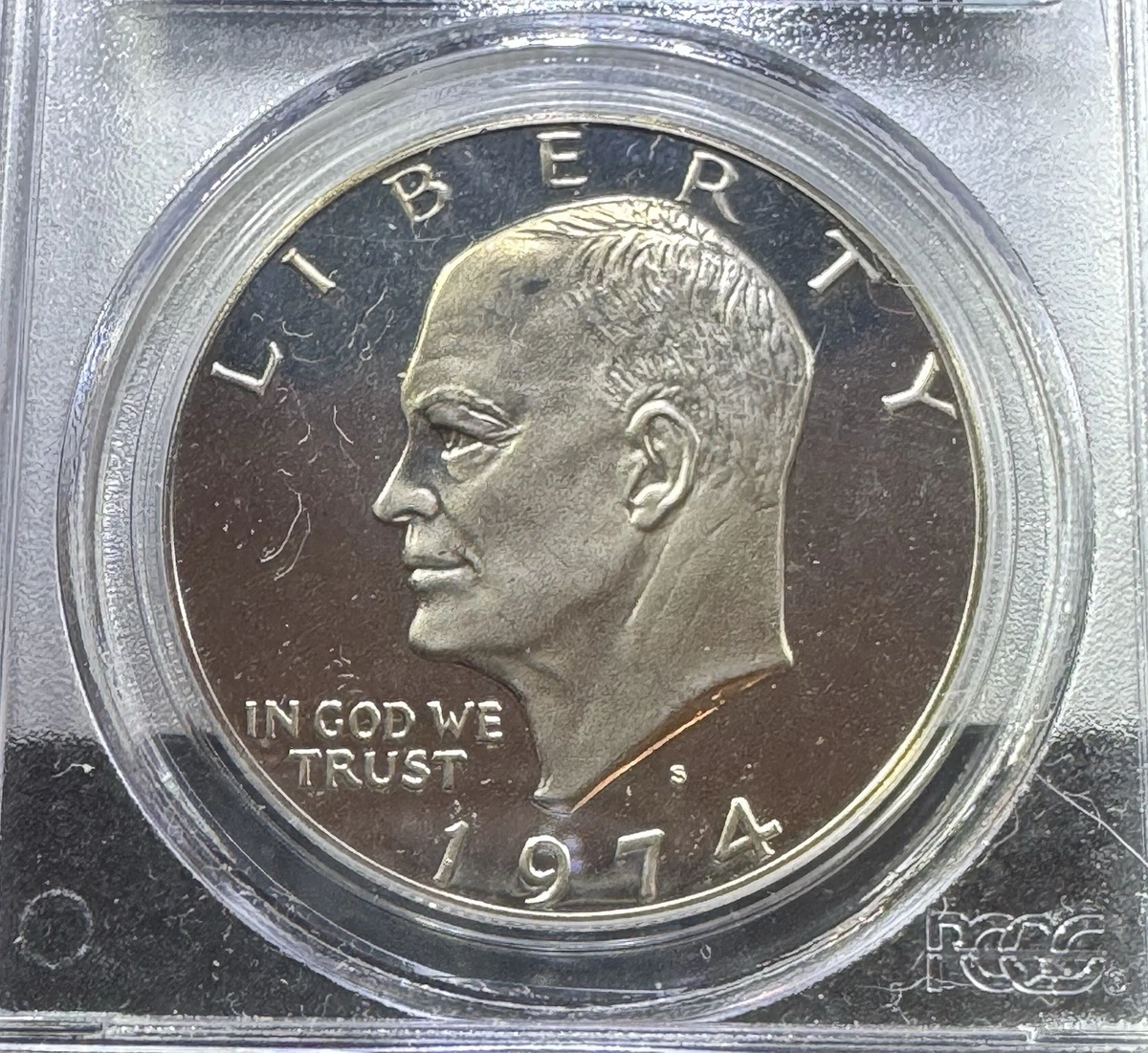 PCGS Certified PR 69 Graded 1974 Eisenhower Dollars (1971-1978
