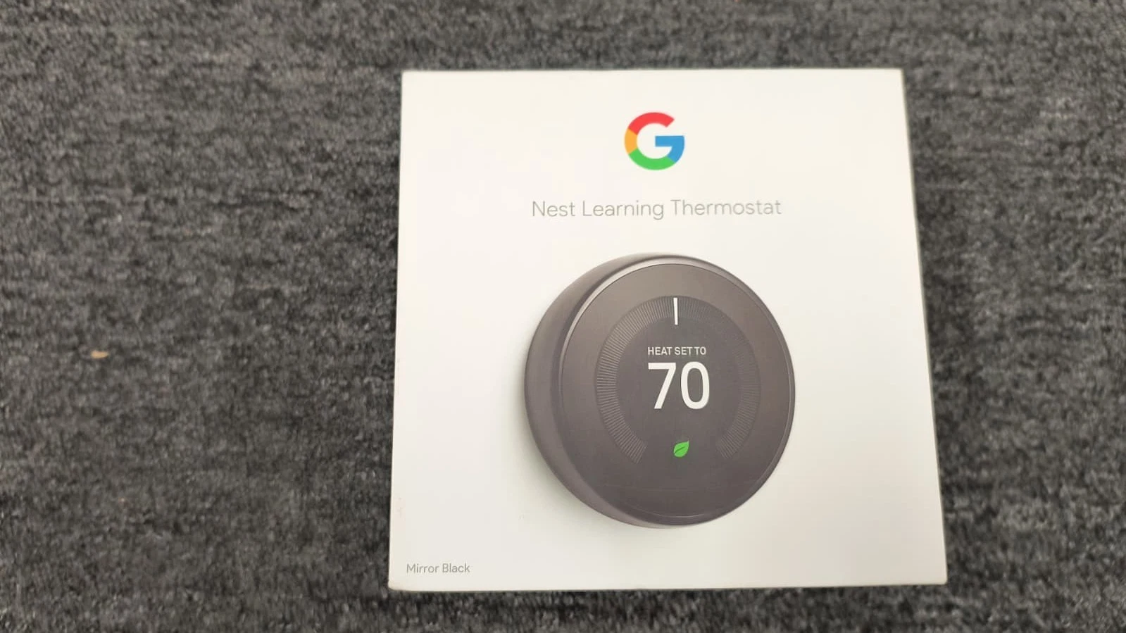 Nest T3018US 3rd Gen Programmable Thermostat Mirror Black - OBN - K2