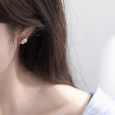 2PCS Shiny Stud Sunflower Dangle Earrings Women Girls Birthday Gift New