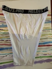 Mens Neleus Pro Compression Shorts Jock  Tights Side Pocket XL