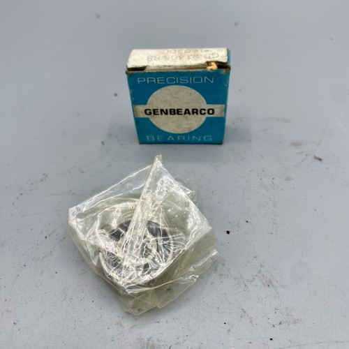 Sealed Genbearco GB-21405-88 bearing with black-blue box labeled “Precision” and “Made in the USA.”