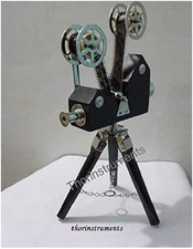 Vintage Designer Wooden Camera Projector with Black Tripod Retro Look Nautical R